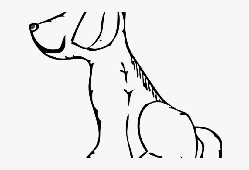 Black And White Dog Clipart - Clip Arts Of White Dog, transparent png download