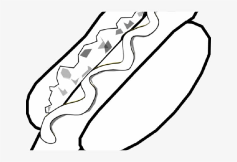 Hot Dogs Clipart Black And White - Clip Art, transparent png download