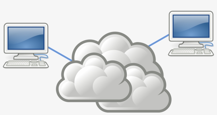 Internet As Cloud - Sunny And Cloudy Weather Symbol, transparent png download
