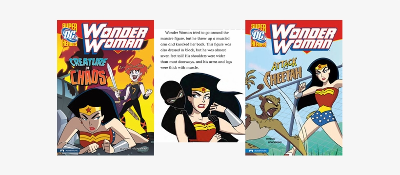 And For The Comic Book Purists, The Novels Stay True - Wonder Woman Story Book, transparent png download