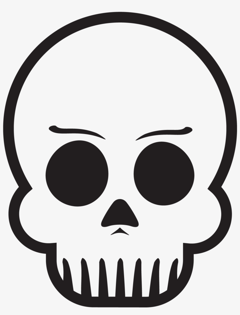 Skull With Eyebrows, transparent png download