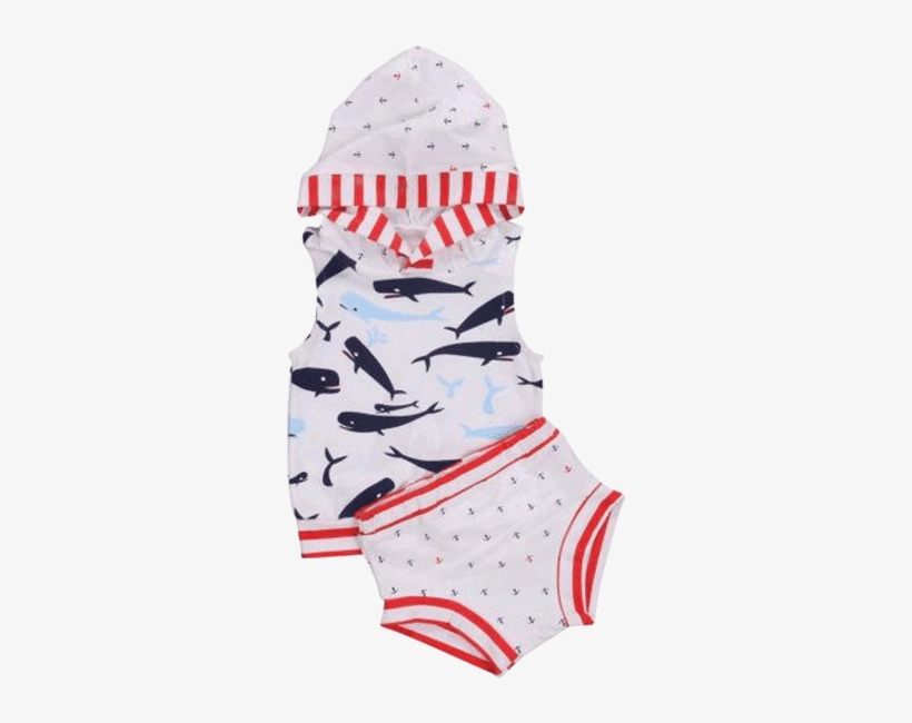 Petite Bello Summer Set 0-6 Months Baby Whale Summer - Lennylemons Whale + Anchor Outfit - 6m, transparent png download