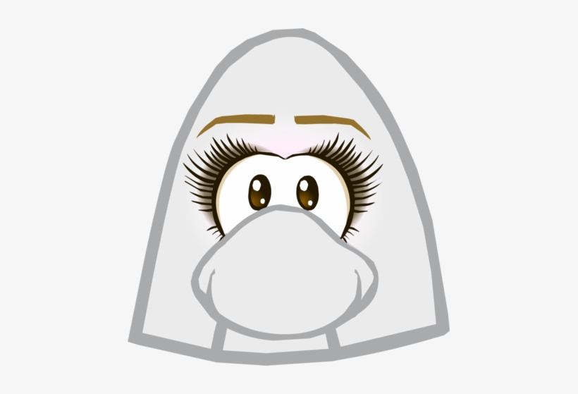 Lashful Eyes Icon - Club Penguin Optic Headset, transparent png download