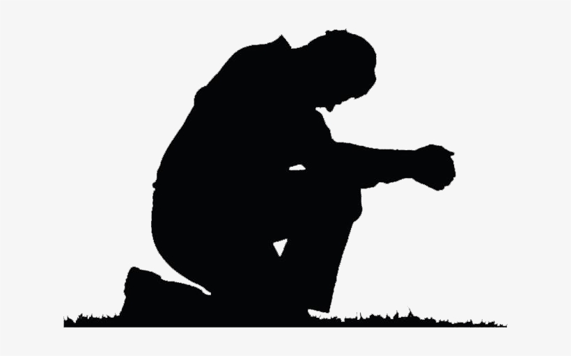 Prayer Group Logo Silhouette Man Praying Png Image Transparent