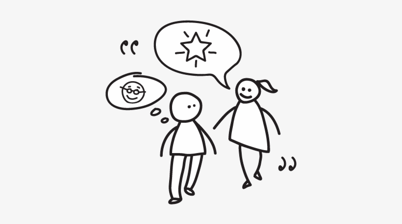 Guy Thinking Girl Speaking - Thought, transparent png download