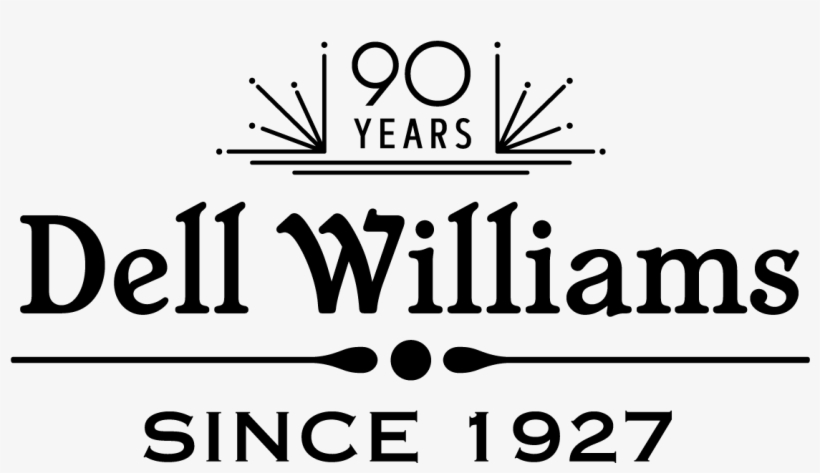 Dell Williams Jewelers 90 Year Anniversary Logo - Dell Williams Jewelry, transparent png download