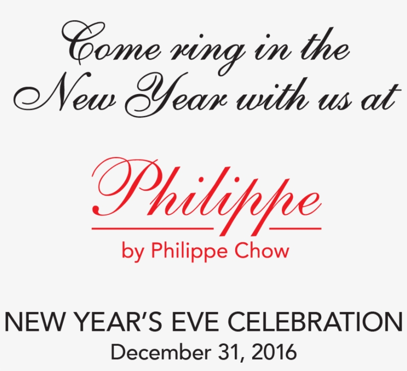 New Year's Eve 2017 At Philippe Chow Nyc - Philippe Chow, transparent png download