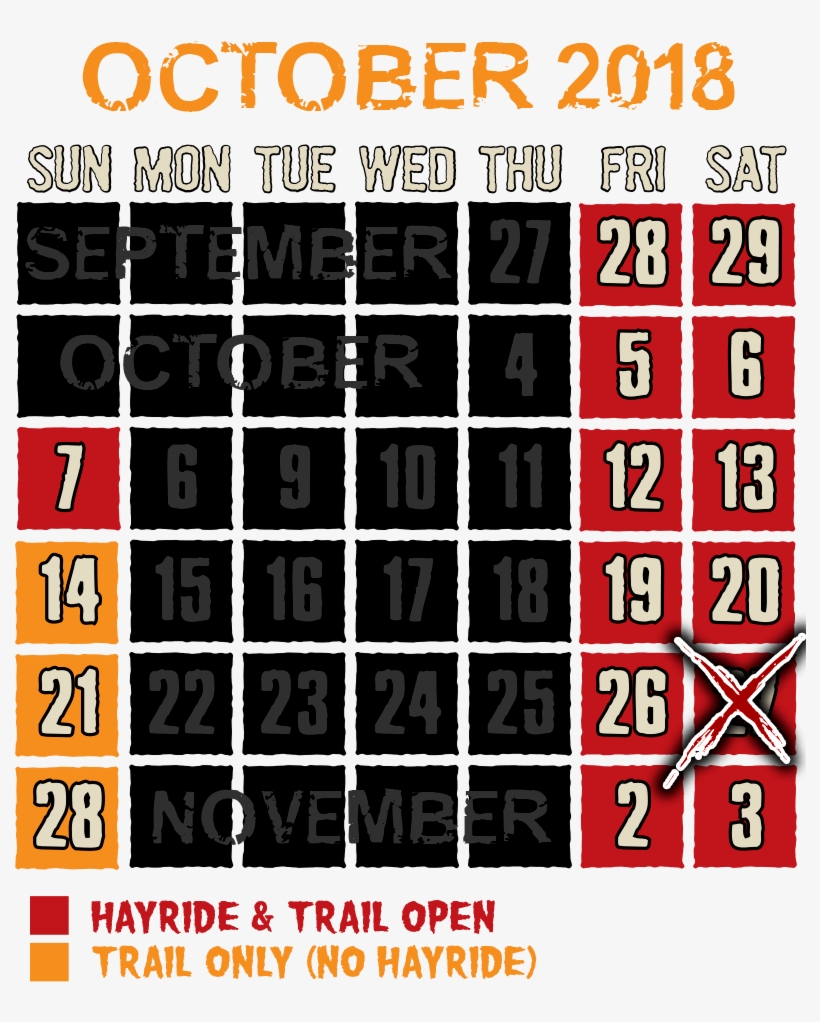 Calendar Schedule Of Dates And Times Of Operation - Poster, transparent png download