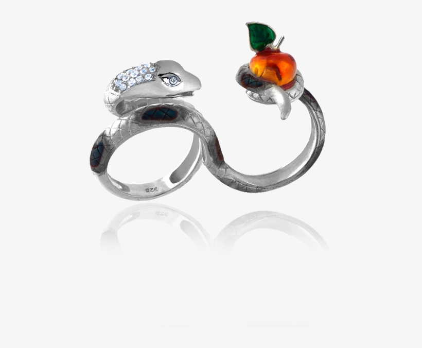 Adam & Eve Ember Snake Ring - Adam And Eve Snake Png, transparent png download