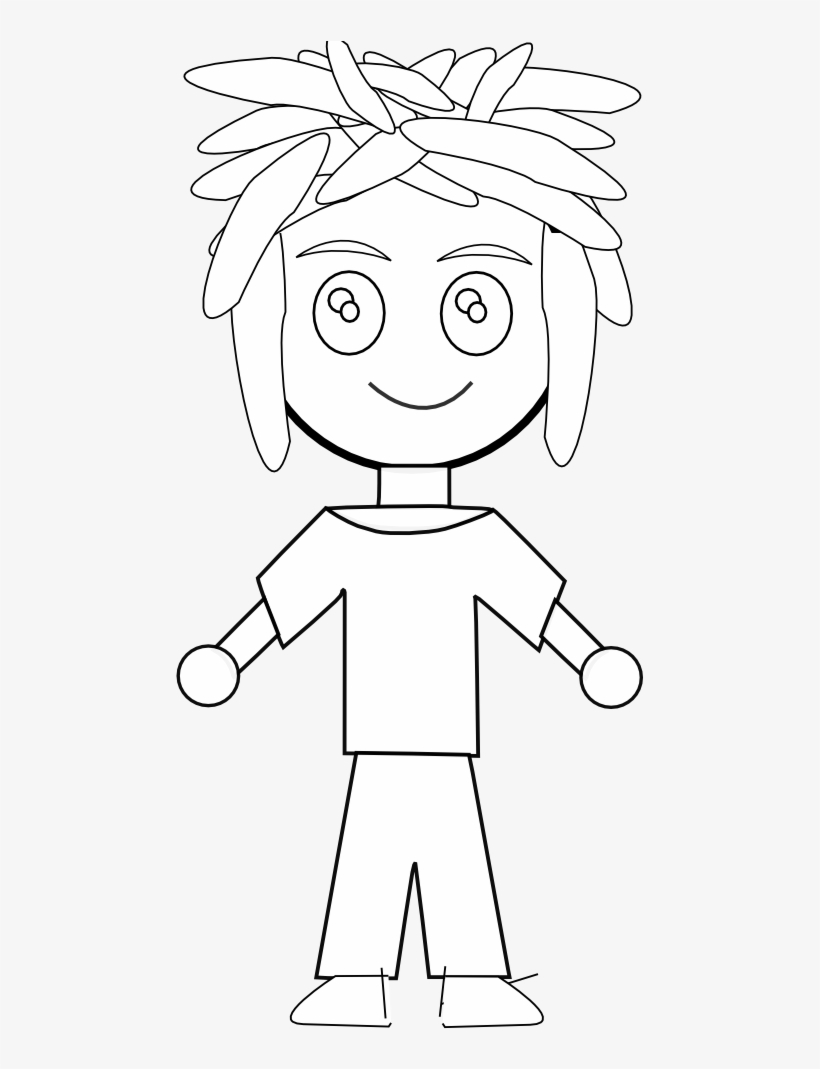 Anime Character Art 32 Black White Line Art 999px 103 - Snow Angel, transparent png download