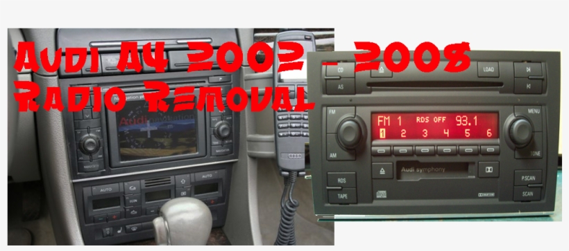 Audi A4 2002 2008 Radio Removal Radiodashkits Car Stereo - 2002 Audi A4, transparent png download