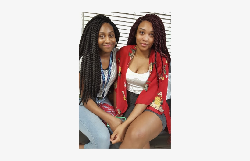 Cute Box Braids Hairstyles Girl Png Image Transparent Png Free