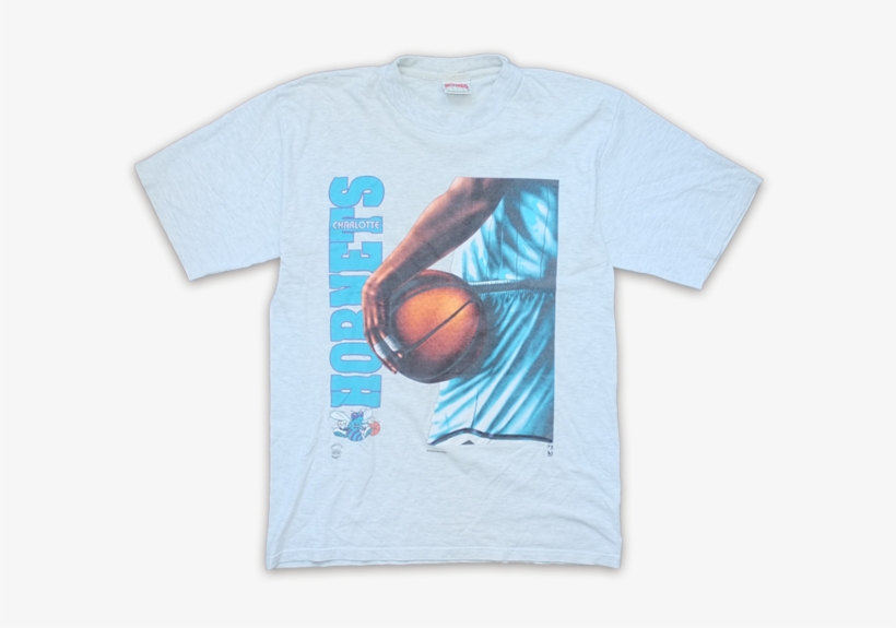 Vintage Charlotte Hornets T-shirt Large - Charlotte, transparent png download