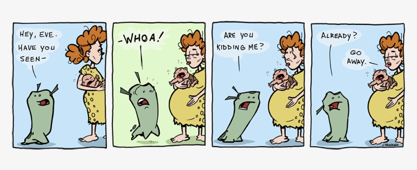 Kidding - Adam And Eve Eve Pregnant, transparent png download