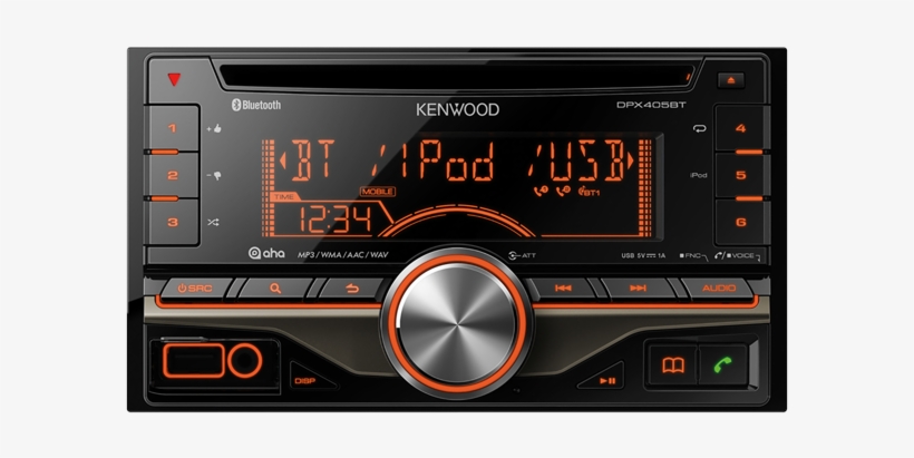 Additional Images - Kenwood Dpx 405bt Cd Receiver, transparent png download
