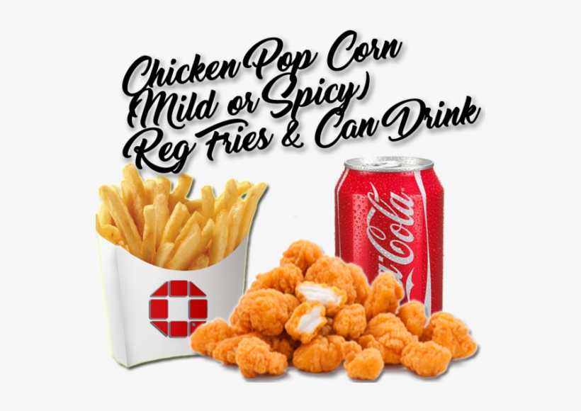 Q's Chicken Pop Corns Small £3 - Comatec Mini Fry Box 3.25 X 2 X 1.6 Inches, transparent png download