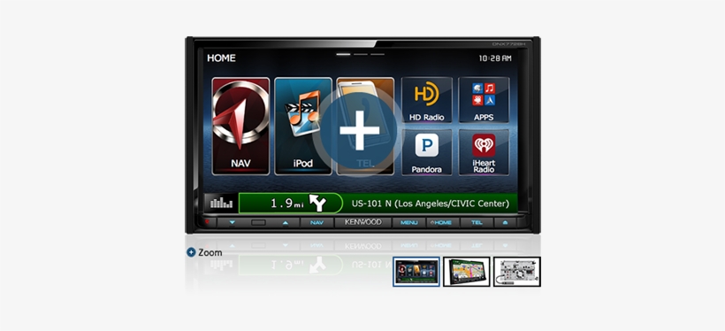 Car Audio And Navigation - Kenwood Dnx772bh Gps Module, transparent png download