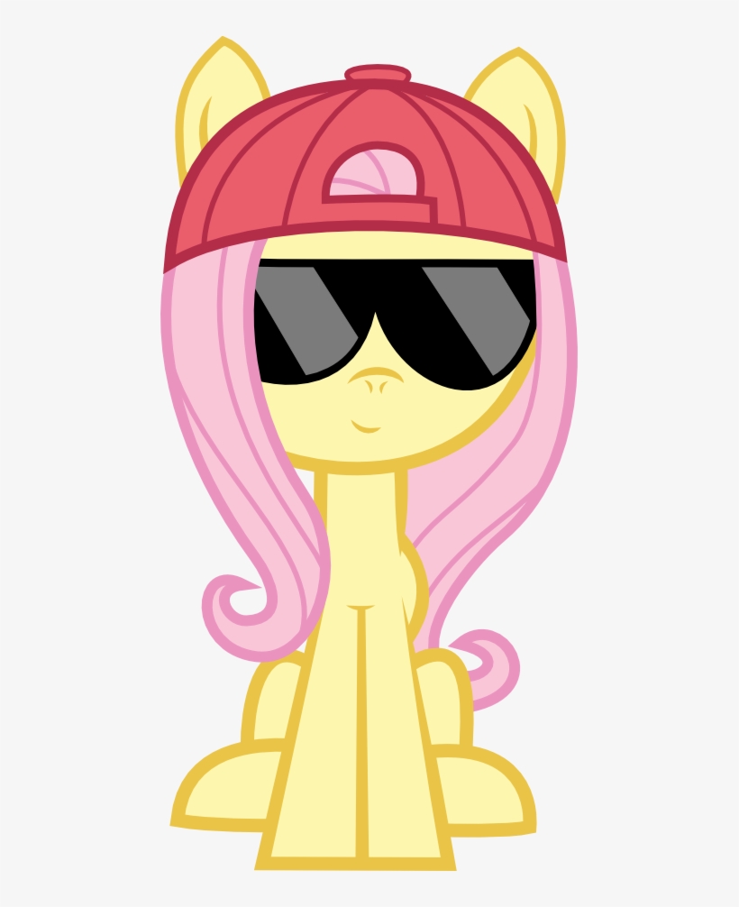 Smiley Sunglasses Sunglass Shades Cool Chill Swag Awesome - Fluttershy, transparent png download