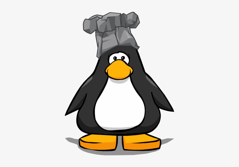 Stone Chef Hat Pc - Penguin With Hard Hat, transparent png download