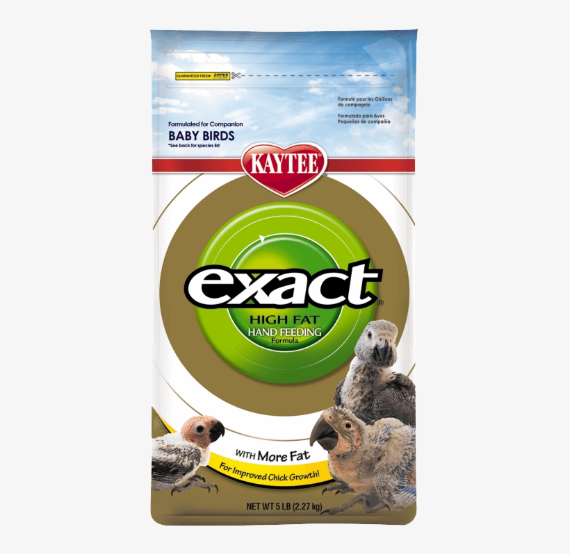 Exact Hand Feeding High Fat Baby Bird Food - Kaytee Exact High Fat Hand Feeding Formula, transparent png download