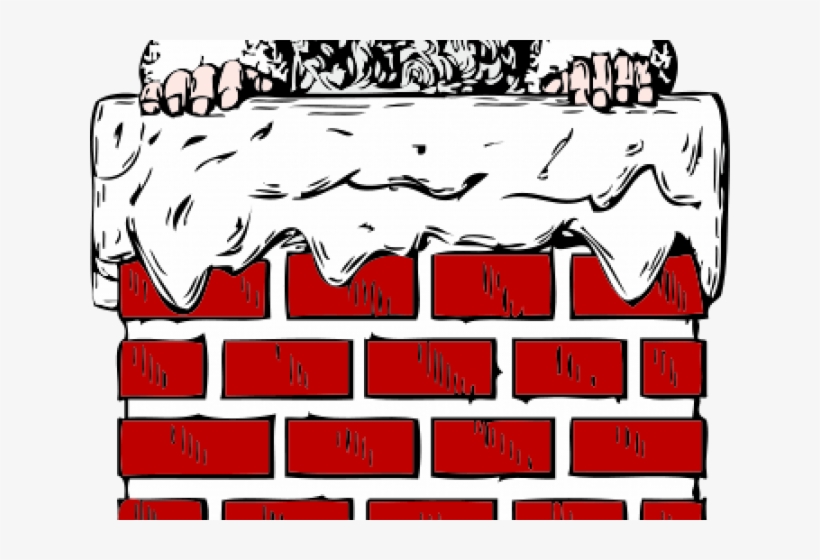 Santa Clipart Transparent Background - Santa Down A Chimney, transparent png download