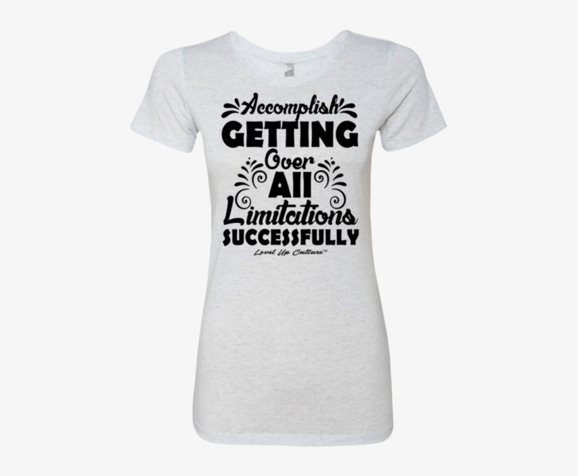 "overcoming Limitations" Women's Triblend - Active Shirt, transparent png download