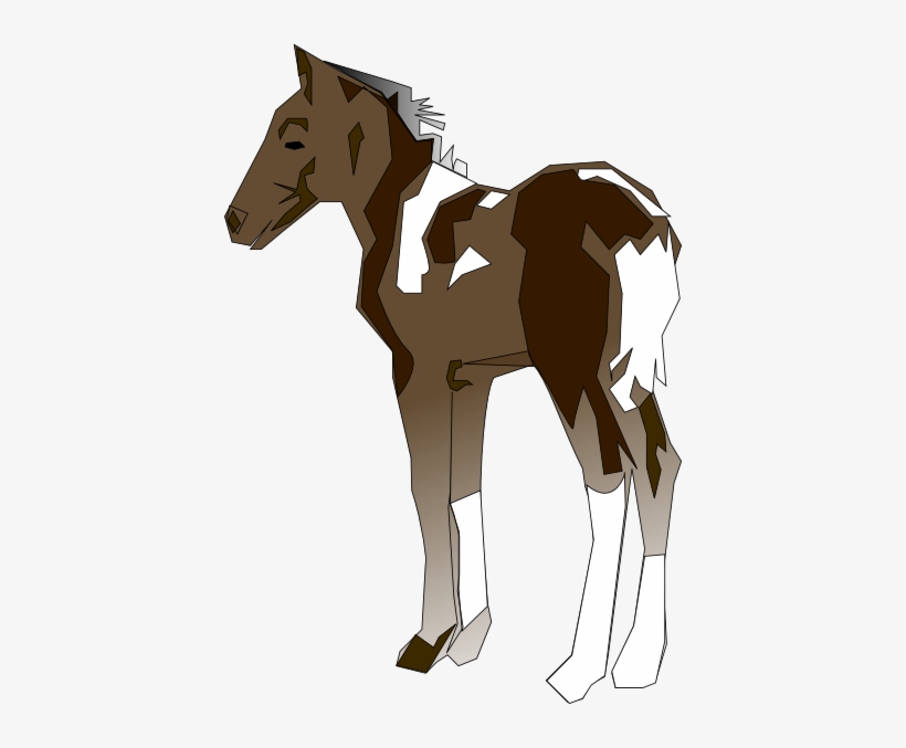 Horse Foal Clip Art - Pony Clip Art, transparent png download