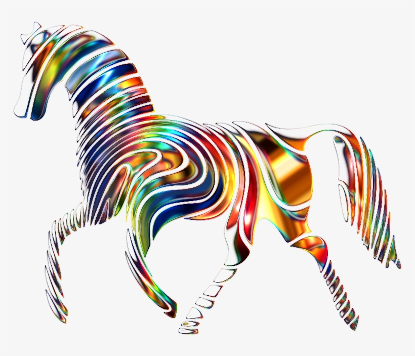Medium Image - Horse Psychedelic, transparent png download