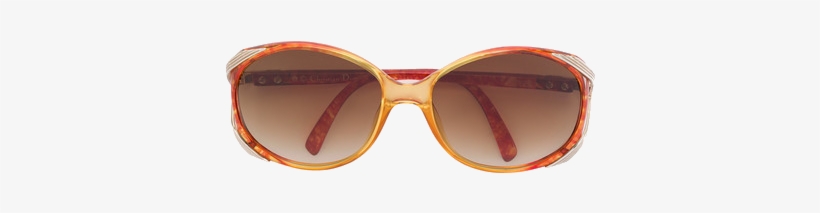 Christian Dior Vintage Oval Frame Sunglasses - Sunglasses, transparent png download