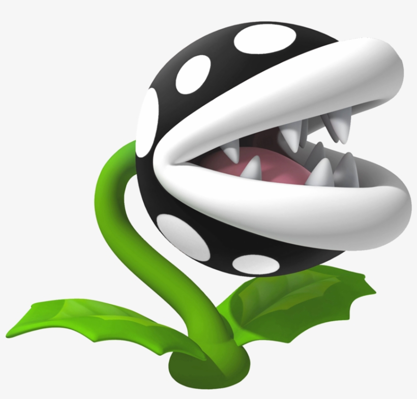 Inky Piranha Plant - Super Mario Inky Piranha Plant, transparent png download