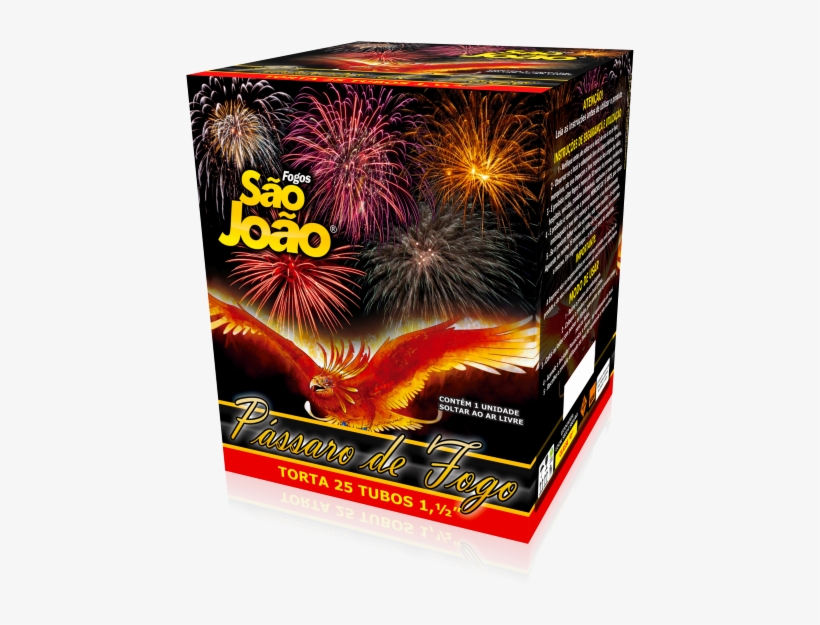 02 Tortas De Fogos Passáro De Fogo - Fireworks, transparent png download