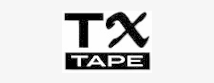 Black On White Label Tape P-touch Tx Label Tape - Label, transparent png download