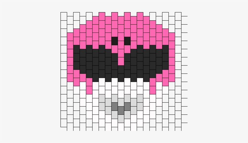 Pink Power Ranger Bead Pattern - Rage Kandi Mask Pattern, transparent png download