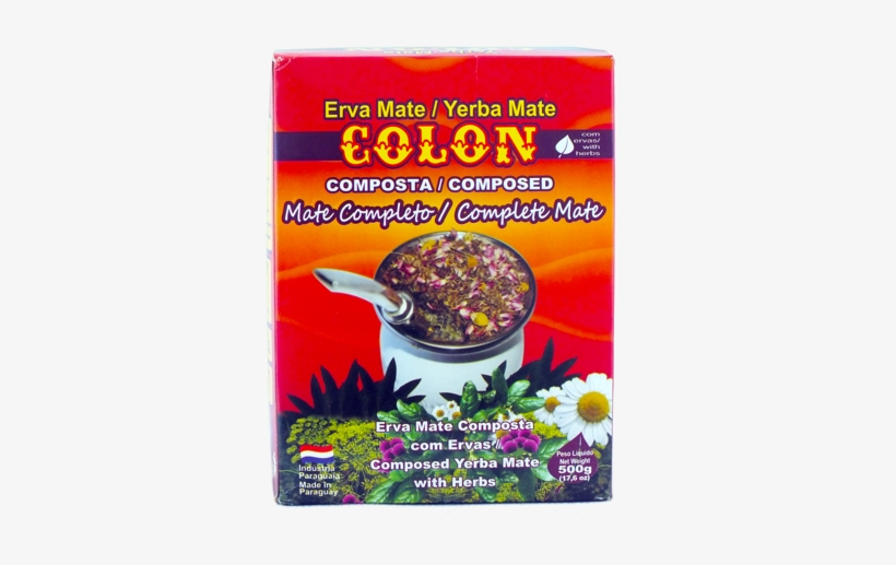 Colon Compuesta Mate Completo 0,5kg - Yerba Mate Colon, transparent png download