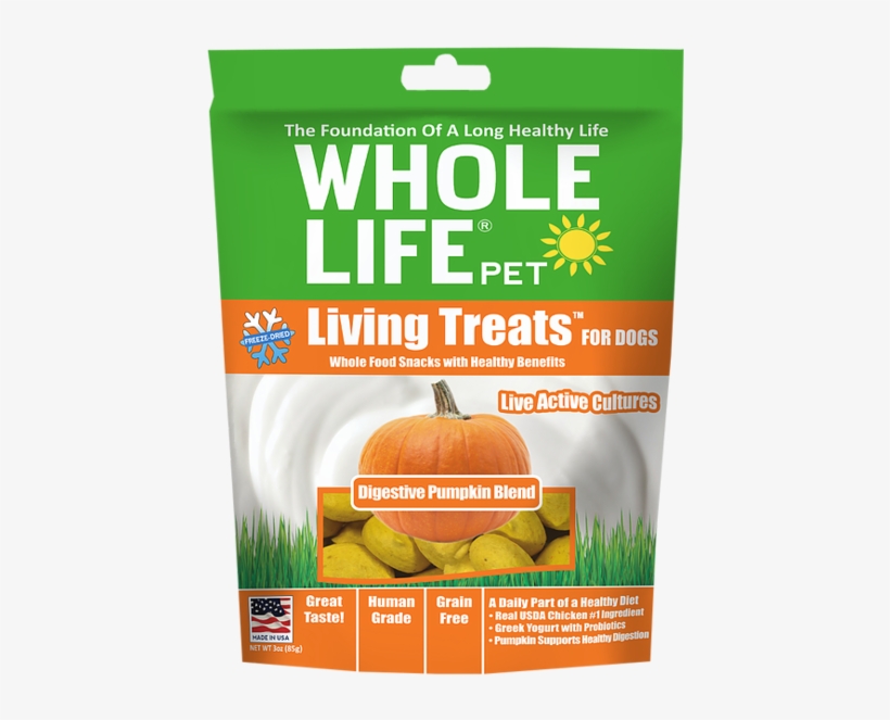 Whole Life Living Treats Grain Free Digestive Pumpkin - Whole Life Cat, transparent png download