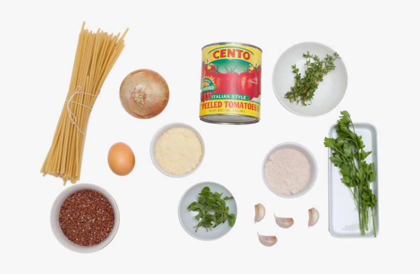 Perciatelli Pasta With Red Quinoa "meatballs" - Cento Plum Tomatoes, 28-ounce Cans (pack, transparent png download