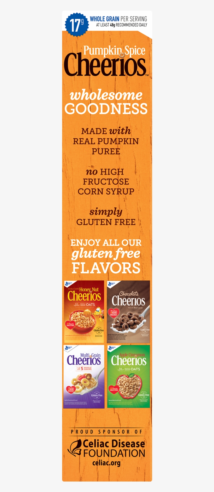 General Mill's Multigrain Cheerios - 16.2 Oz Box, transparent png download