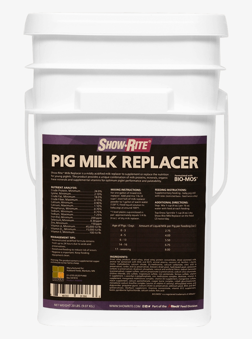 Pig Milk Replacer - Rat, transparent png download