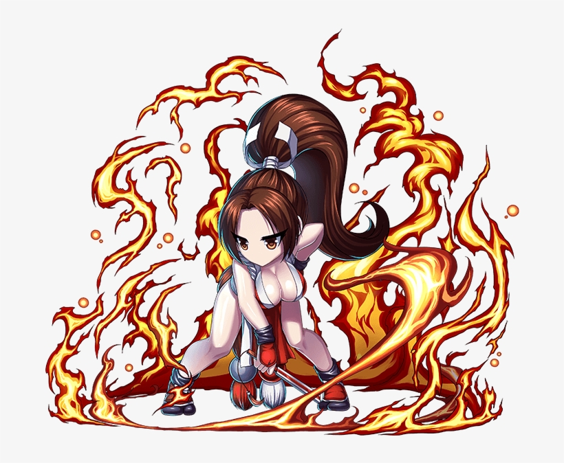 Mai Shiranui Brave Frontier Artwork2 - The King Of Fighters, transparent png download