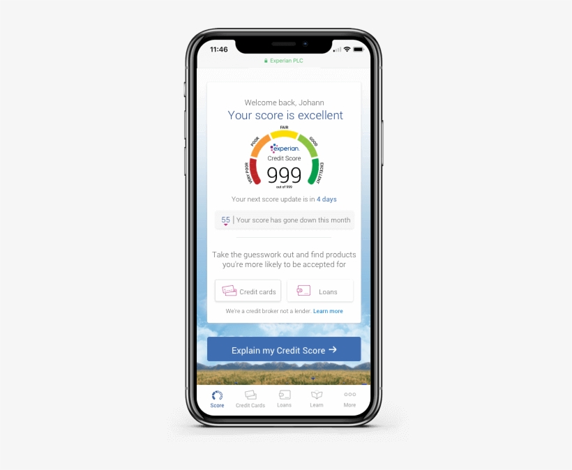 Your Experian Credit Score Is A Representation Of Your - Smartphone, transparent png download