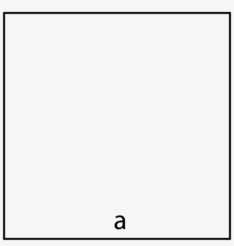 Diagram Of A Square Showing A = Edge Length - Station Météo Solaire Double Alimentation - Dagtronics, transparent png download