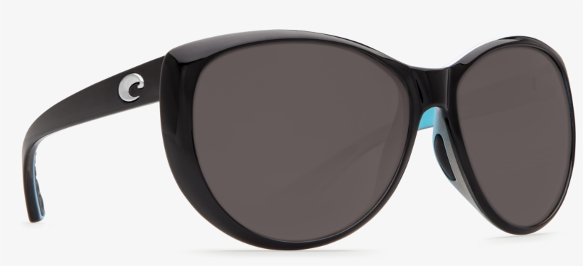 Costa Del Mar La Mar Sunglasses In Black/white/aqua, - Costa Del Mar Sunglasses La Mar Polarized Lm 87 Ogp, transparent png download