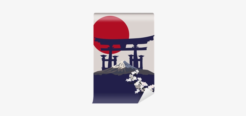 Japanese Mt Fuji Travel Poster, transparent png download