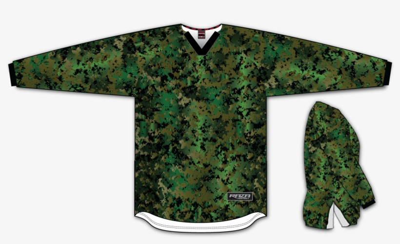 Dark Forest Digi Woodsballer Jersey - Blue Camo Paintball Jersey, transparent png download