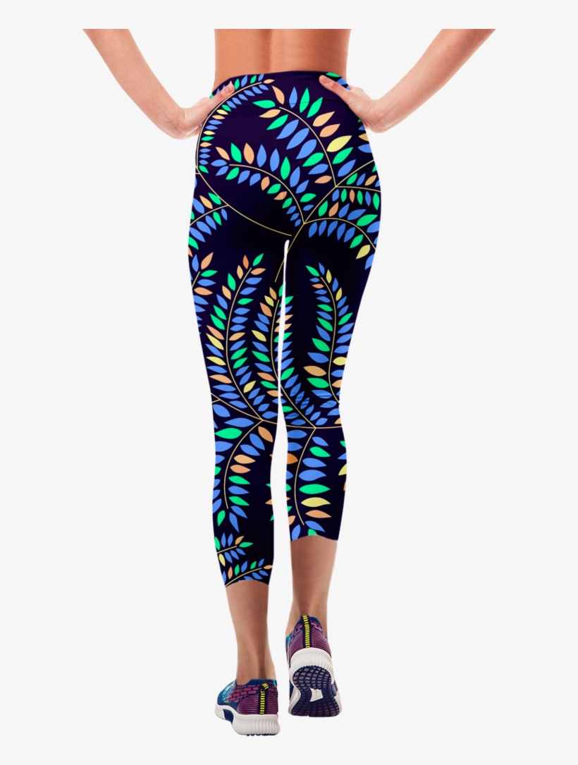 Dark Forest Cropped Leggings - Leggings, transparent png download