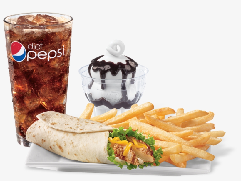 Crispy Chicken Wrap Mealfood Menudairy Queen - Dairy Queen, transparent png download