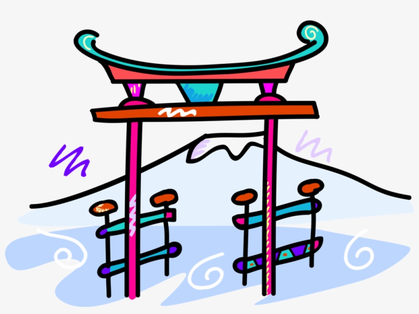 Vector Illustration Of Japanese Traditional Shinto - Origen De Las 5s, transparent png download