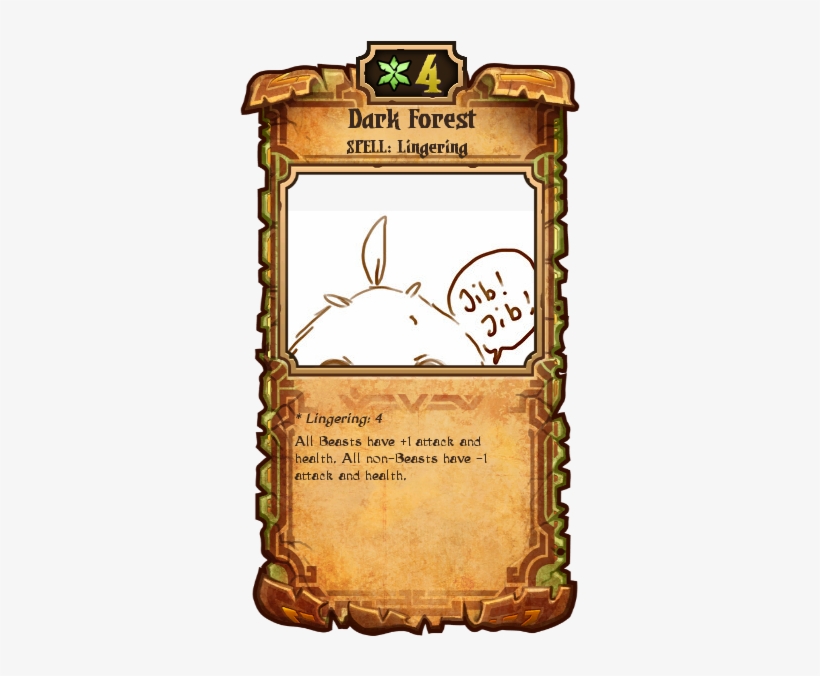 Dark Forest - Mojang Scrolls Card Art, transparent png download