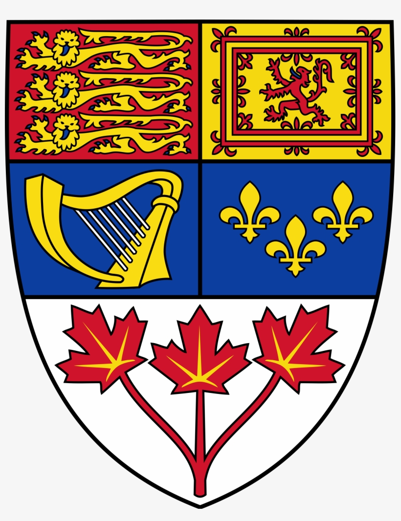 Open - Canadian Coat Of Arms Shield, transparent png download