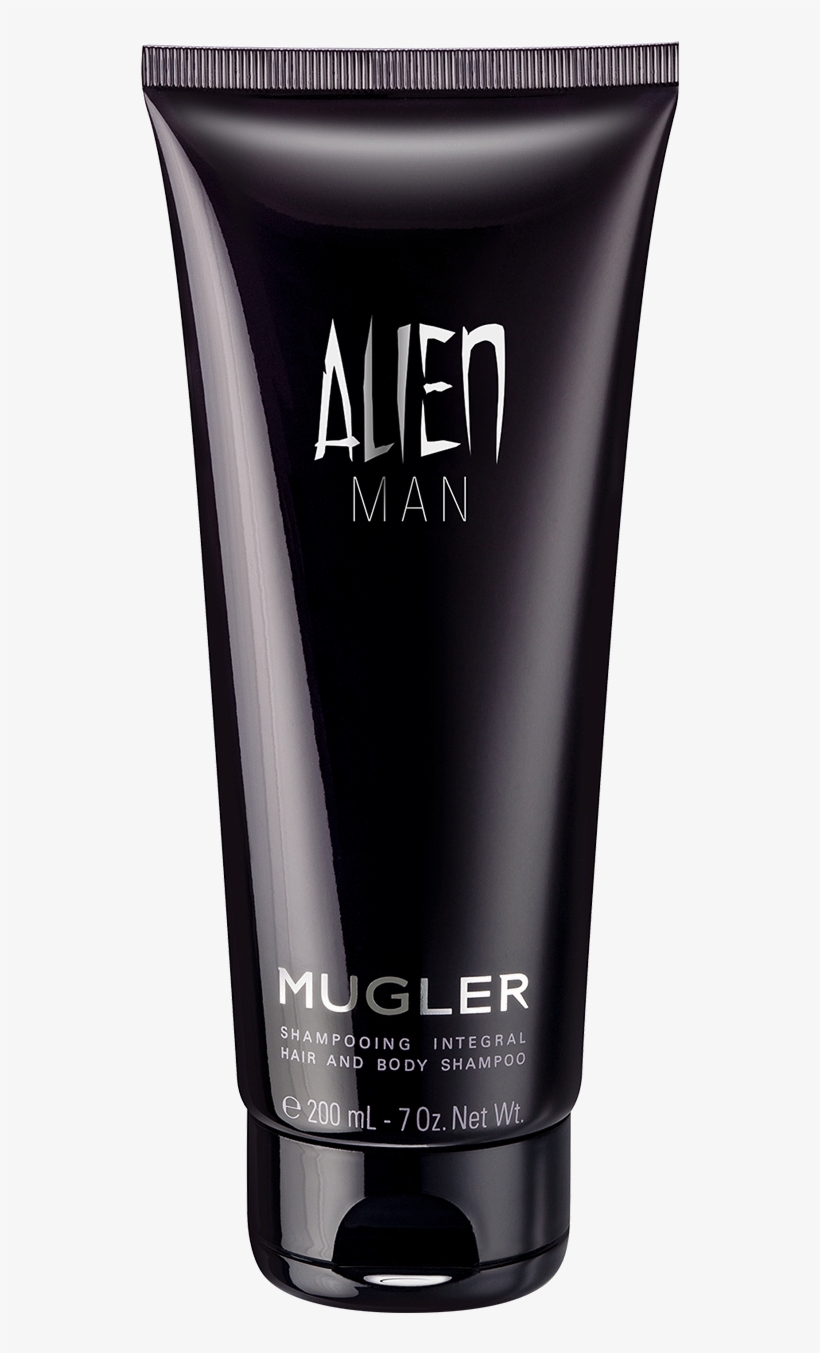 Alien Man Hair & Body Shampoo - Massage Kreem Pic Black & White, transparent png download